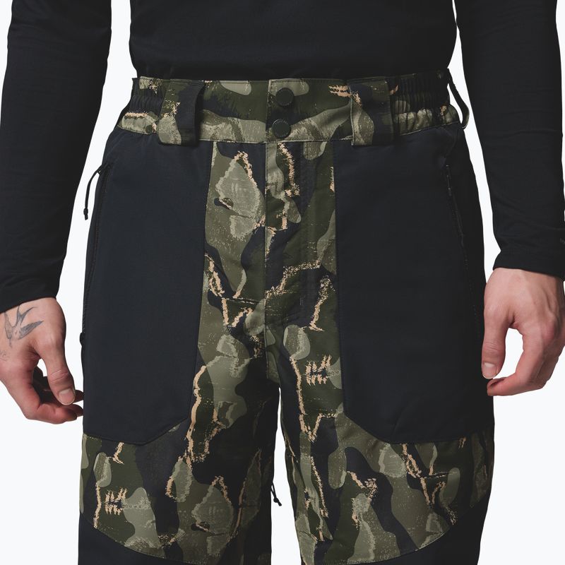 Pantaloni de snowboard pentru bărbați Columbia Coreshot Printed greenscape treebark print/black 5