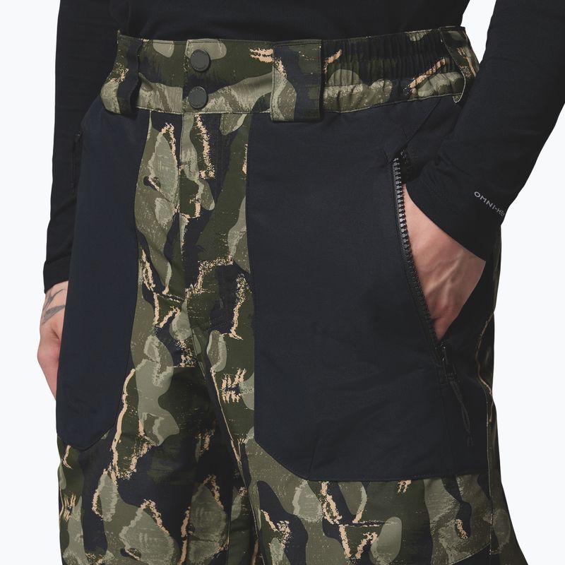 Pantaloni de snowboard pentru bărbați Columbia Coreshot Printed greenscape treebark print/black 8