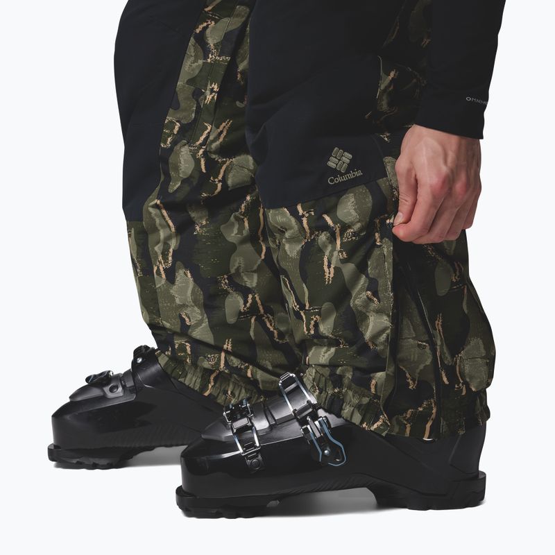 Pantaloni de snowboard pentru bărbați Columbia Coreshot Printed greenscape treebark print/black 10