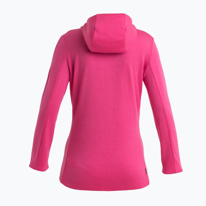 Geacă de trekking pentru femei Icebreaker Quantum III Zip Hood tempo/electron pink/cb 9