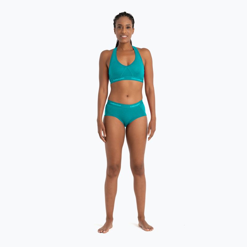 Icebreaker Sprite Sprite Racerback sutien termic verde flexibil 3