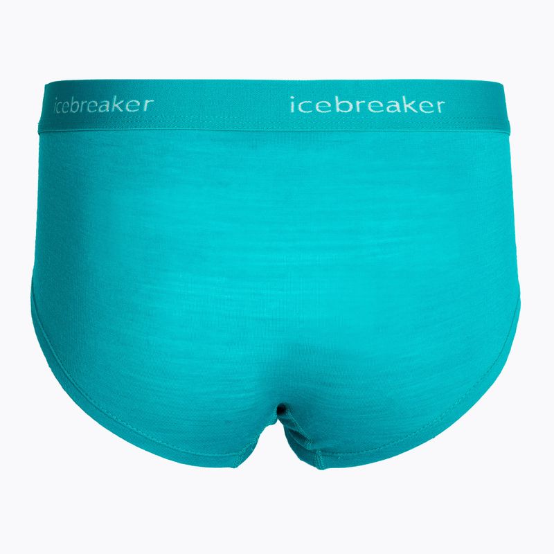 Icebreaker boxeri termici pentru femei Sprite hot flux verde 2