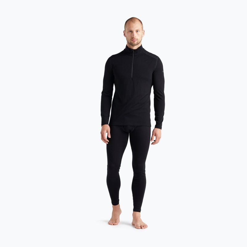Bluză termoactivă pentru bărbați icebreaker 260 Tech LS Half Zip black 2