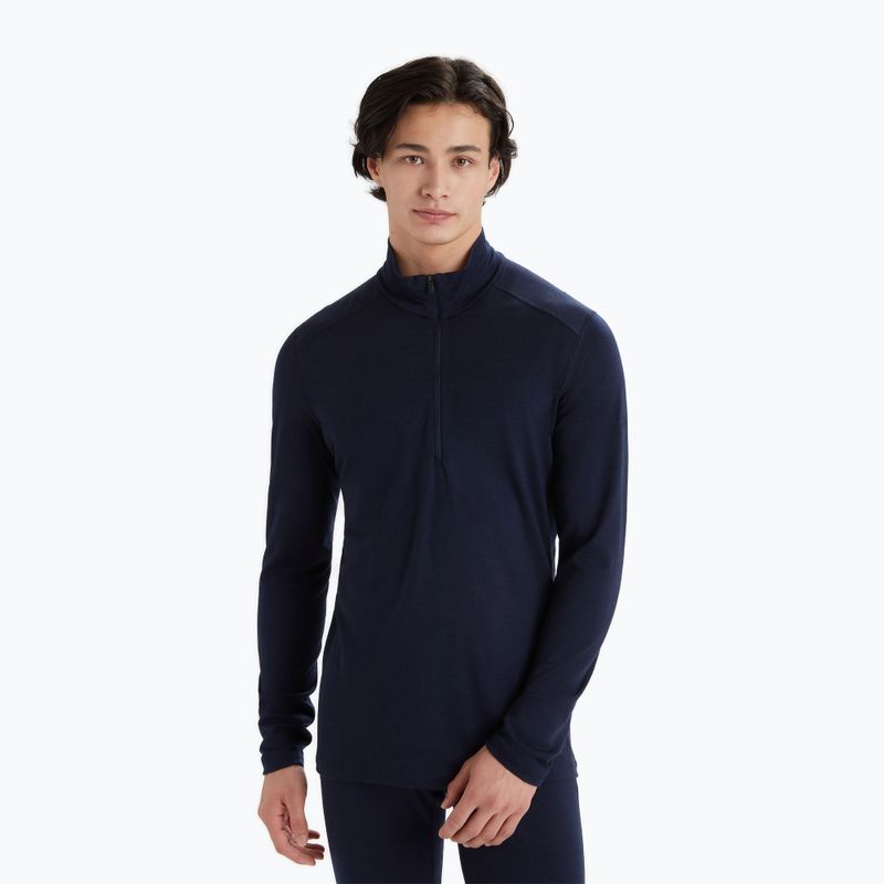 Bluza termică pentru bărbați icebreaker Merino 200 Oasis Half Zip midnight navy