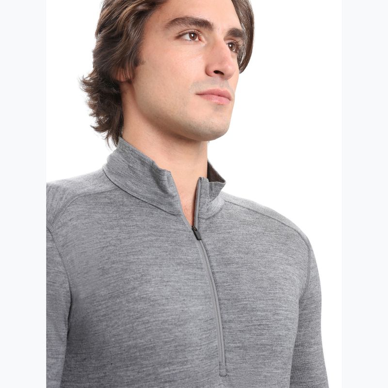 Bluză termoactivă pentru bărbați icebreaker Merino 200 Oasis Half Zip gritstone heather 4