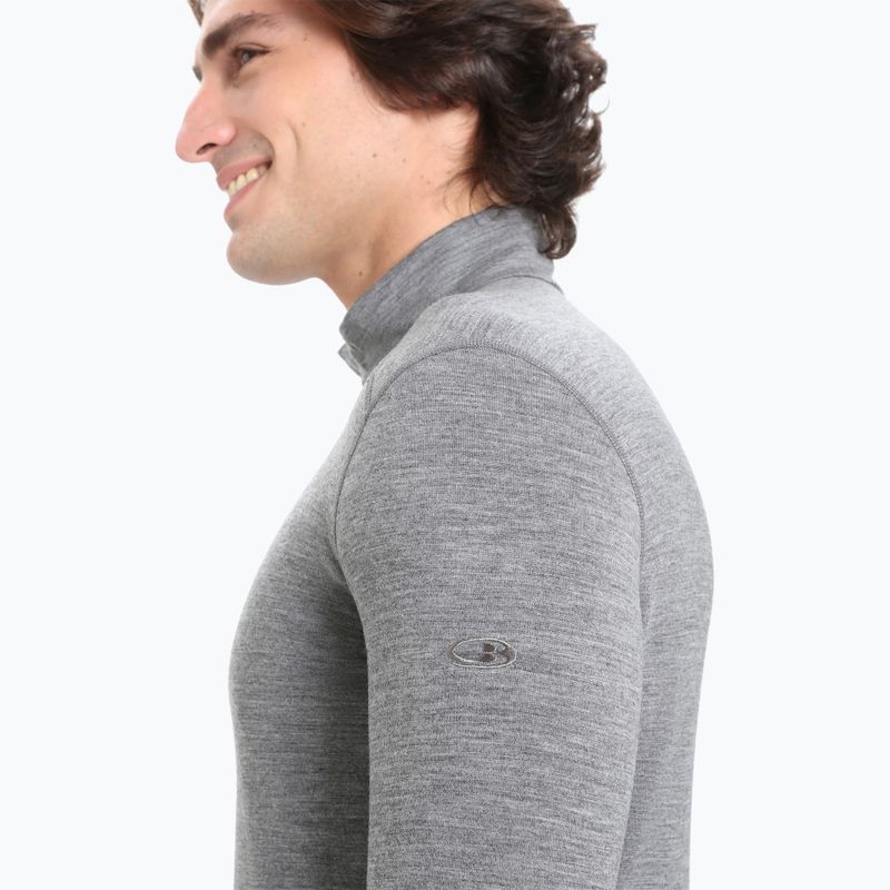 Bluză termoactivă pentru bărbați icebreaker Merino 200 Oasis Half Zip gritstone heather 5