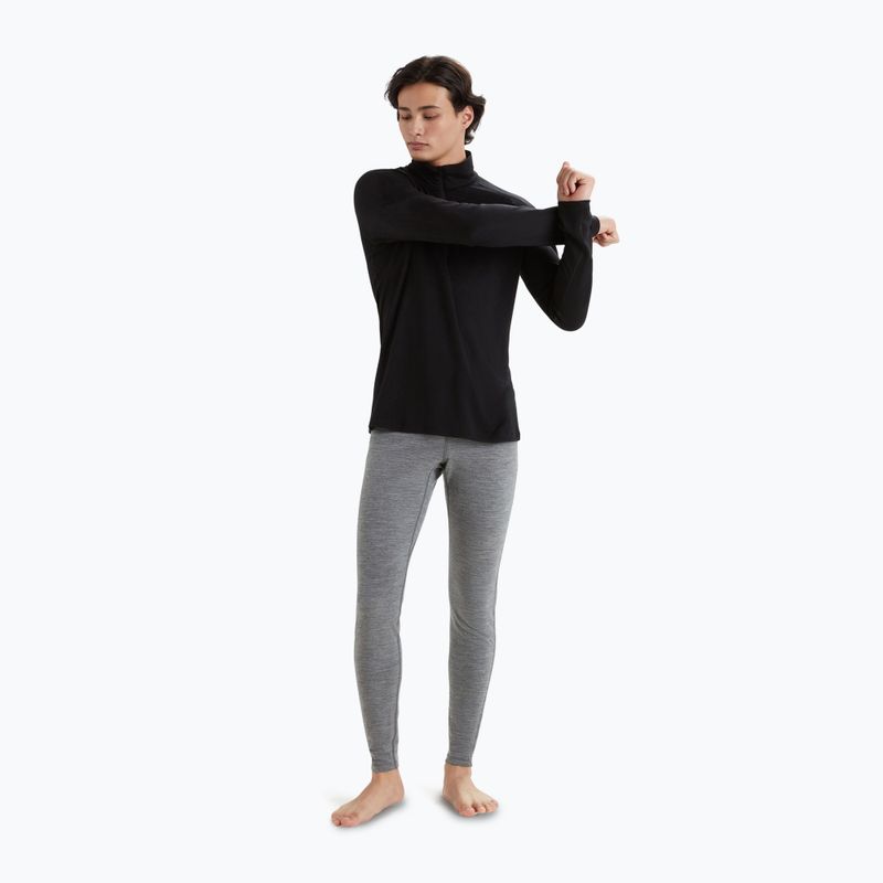Longsleeve termoactiv pentru bărbați icebreaker Merino 200 Oasis Half Zip black 2