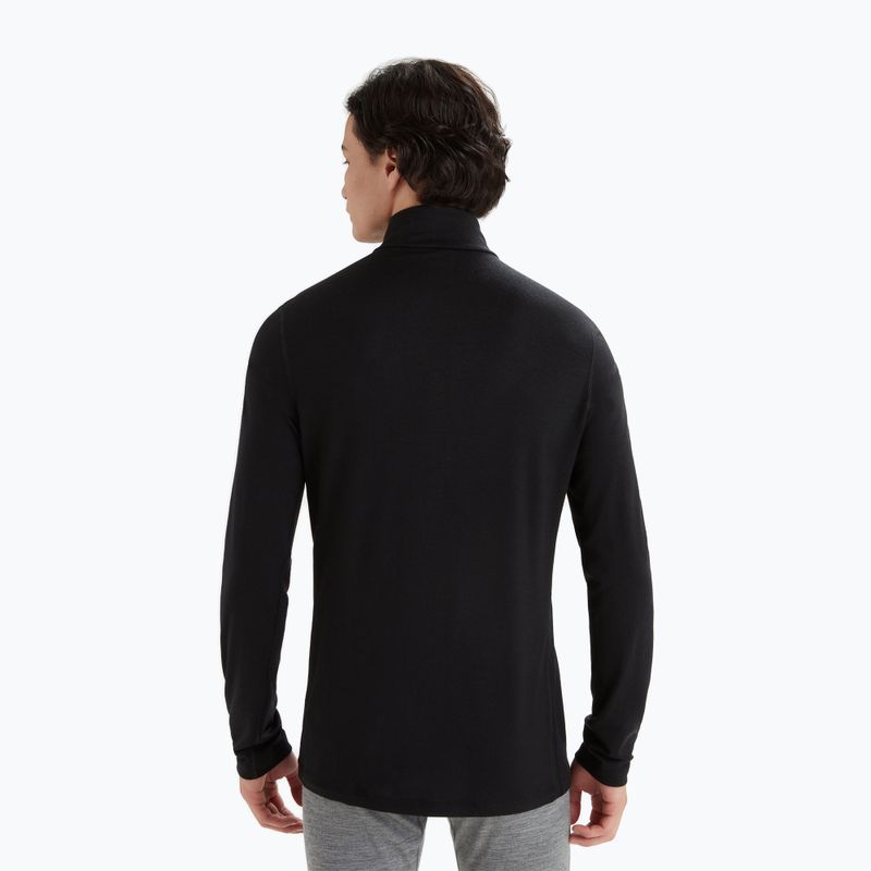 Longsleeve termoactiv pentru bărbați icebreaker Merino 200 Oasis Half Zip black 3