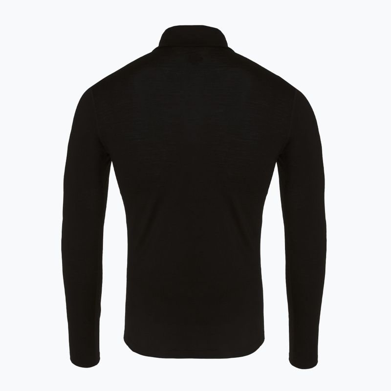 Longsleeve termoactiv pentru bărbați icebreaker Merino 200 Oasis Half Zip black 6
