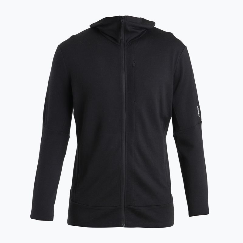 Bluză de trekking pentru bărbați icebreaker Merino 260 Quantum IV Zip Hoodie black 7