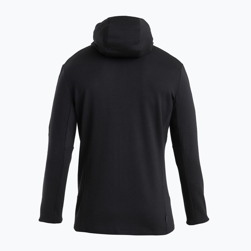 Bluză de trekking pentru bărbați icebreaker Merino 260 Quantum IV Zip Hoodie black 8