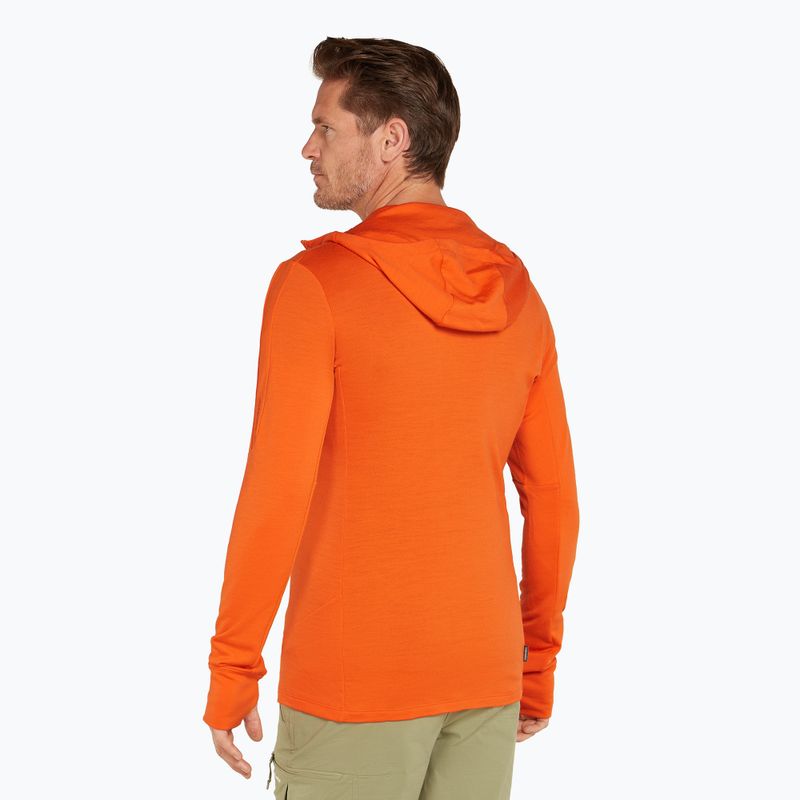 Bluză de trekking pentru bărbați icebreaker Merino 260 Quantum IV Zip Hoodie blaze 3