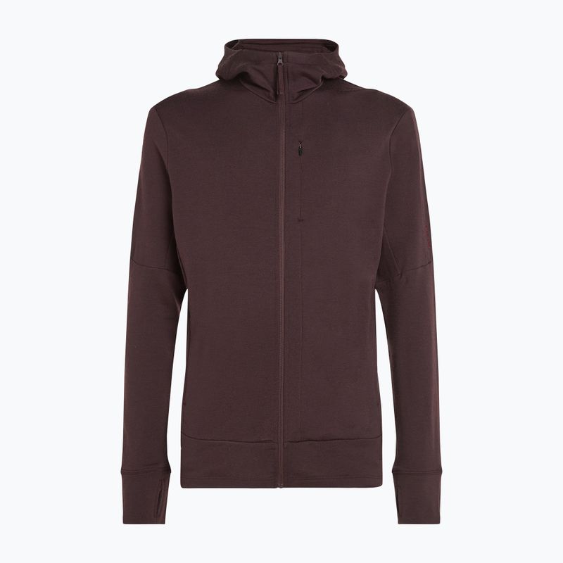 Bluză de trekking pentru bărbați icebreaker Merino 260 Quantum IV Zip Hoodie bittersweet 11