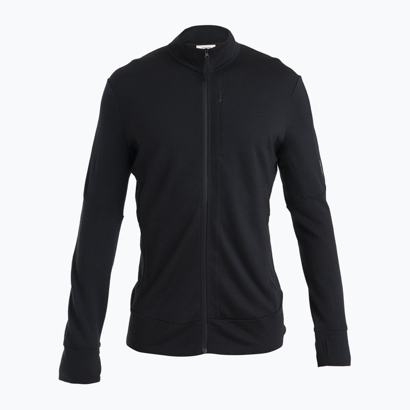 Bluză de trekking pentru bărbați icebreaker Merino 260 Quantum IV Zip black 6