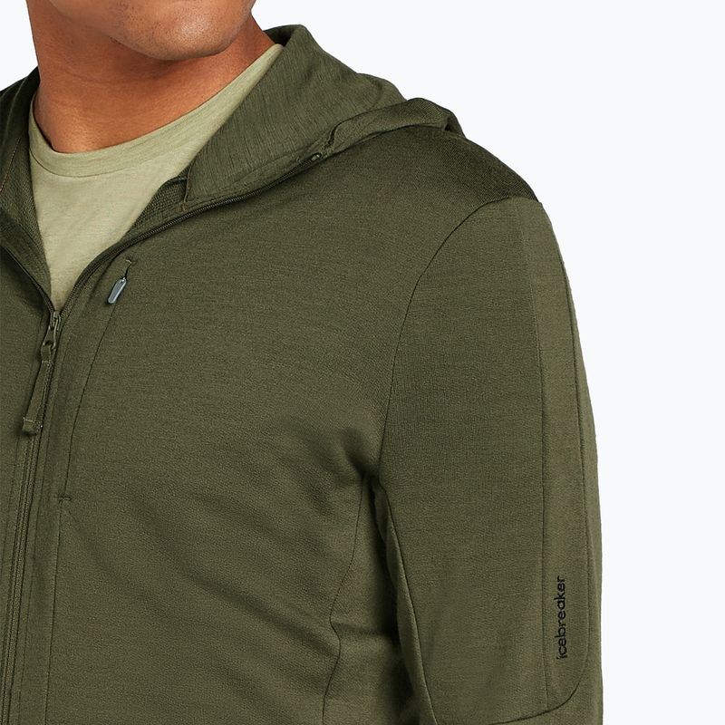 Men's Icebreaker Merino 260 Quantum IV Zip Hoodie loden 6