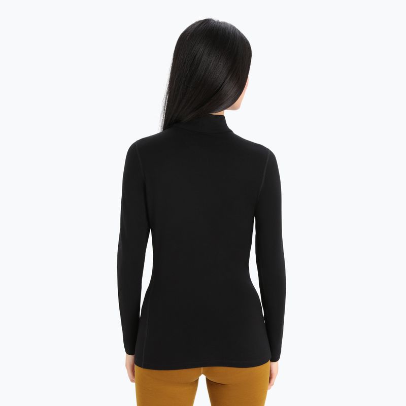 Bluză termică damă icebreaker 260 Tech Turtleneck black 3
