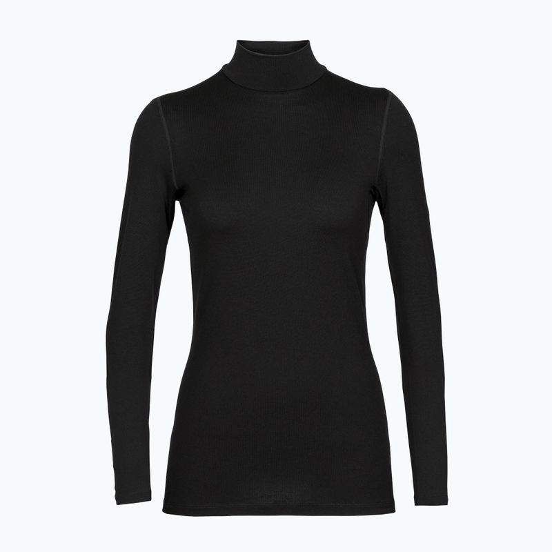 Bluză termică damă icebreaker 260 Tech Turtleneck black 6