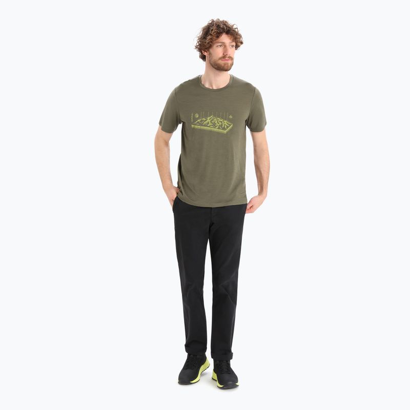 Tricou de trekking Icebreaker Tech Lite II pentru bărbați  verde IB0A56IK0691 2