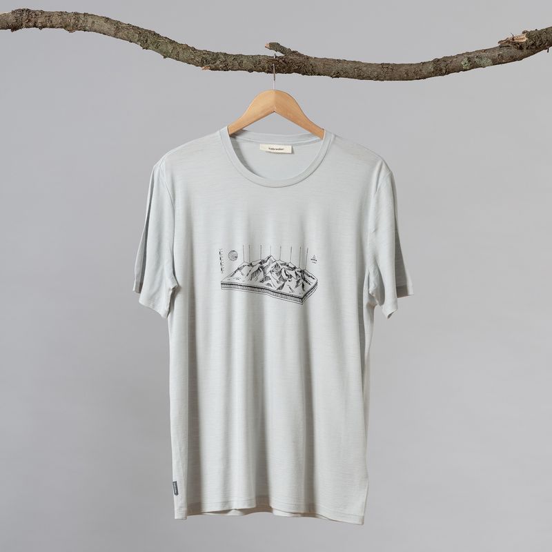 Tricou de trekking Icebreaker Tech Lite II pentru bărbați alb IB0A56IK5681 7