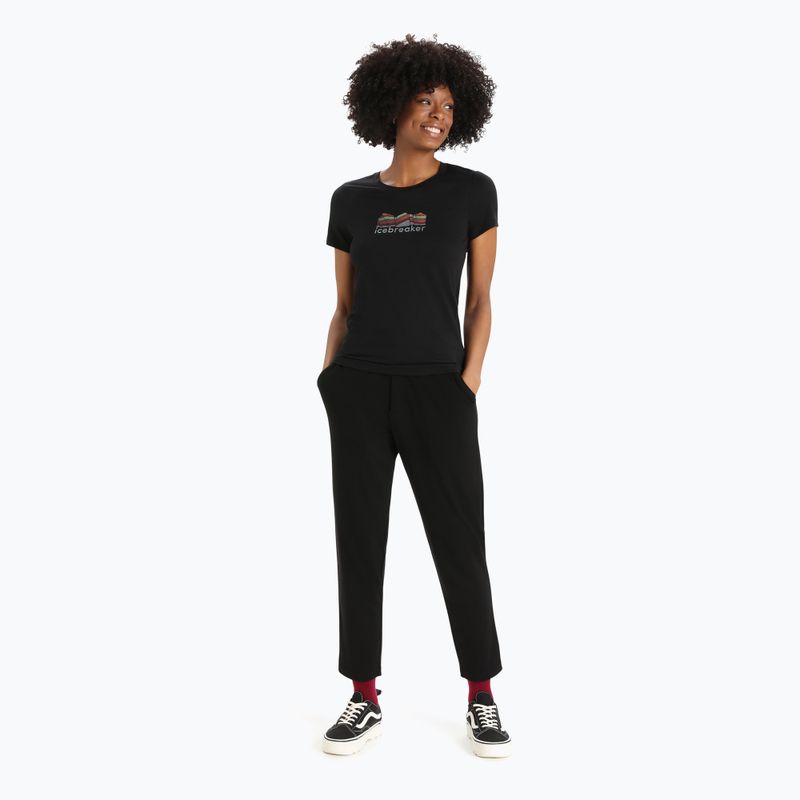 Tricou termic pentru femei icebreaker Tech Lite II Mountain Geology negru IB0A56IS0011 2