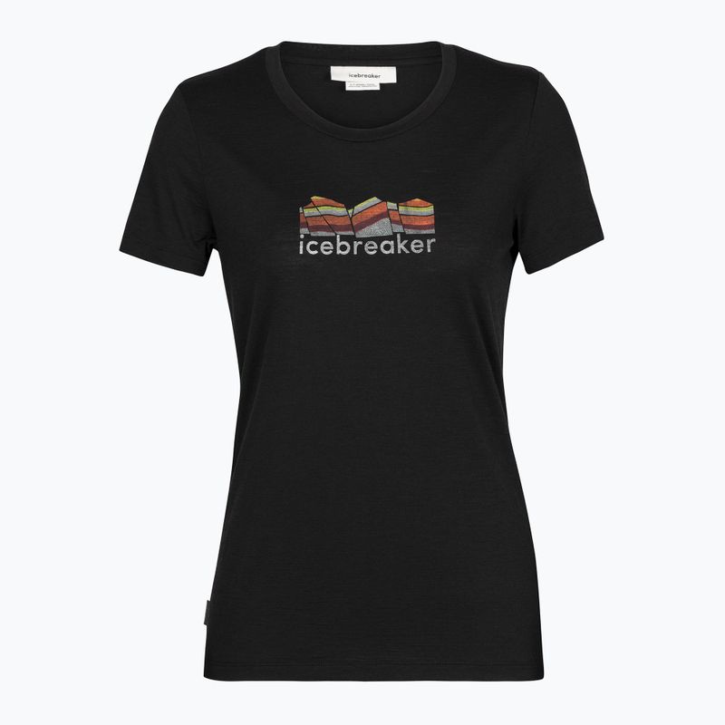 Tricou termic pentru femei icebreaker Tech Lite II Mountain Geology negru IB0A56IS0011 7