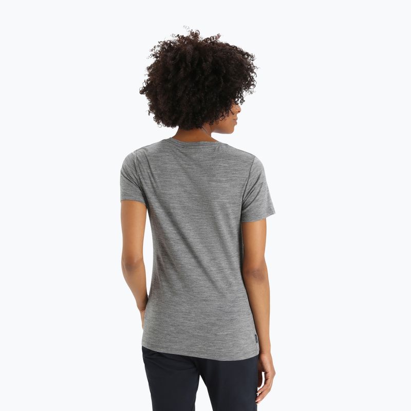 Tricou de trekking pentru femei Icebreaker Tech Lite II gri IB0A56IS0041 2