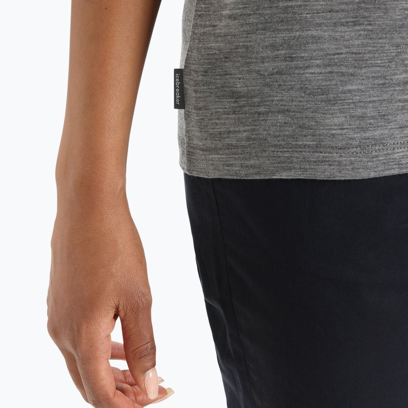 Tricou de trekking pentru femei Icebreaker Tech Lite II gri IB0A56IS0041 4
