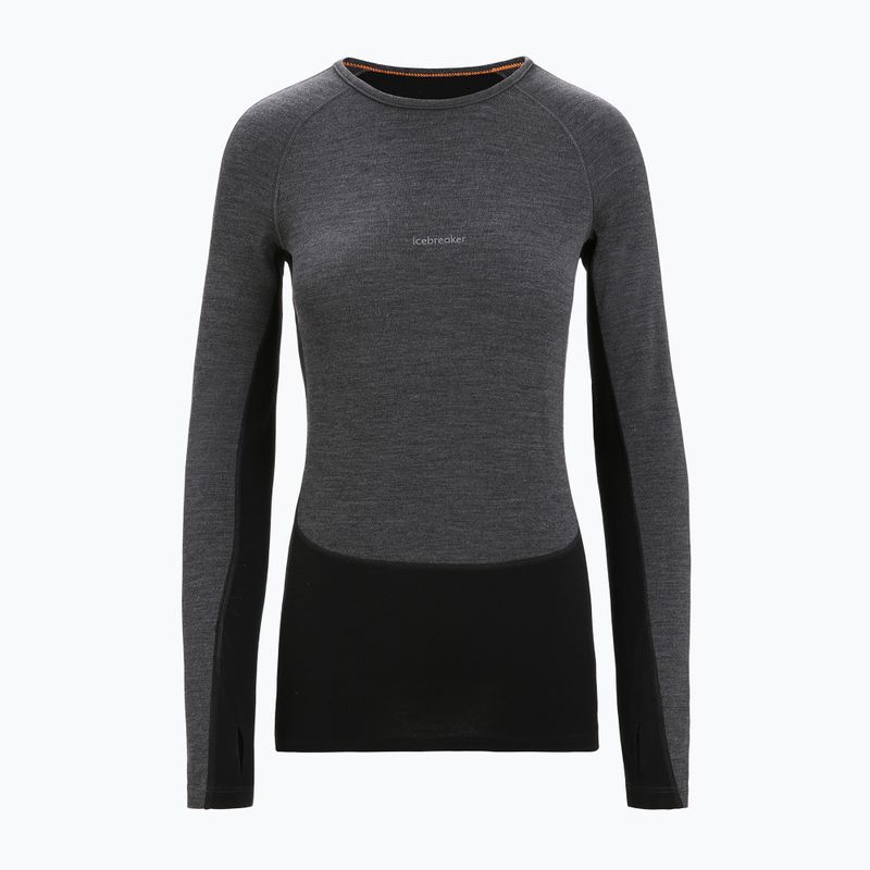 Bluză termică damă icebreaker ZoneKnit 260 jet hthr/black/metro hthr/cb 8