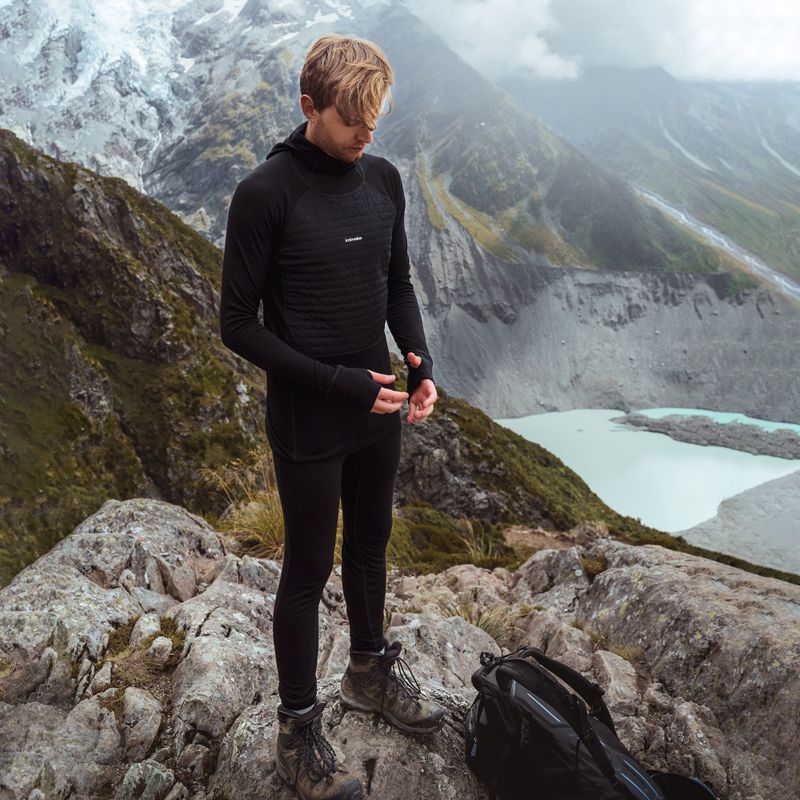 Jachetă de trekking pentru bărbați Icebreaker ZoneKnit Insulated negru 8