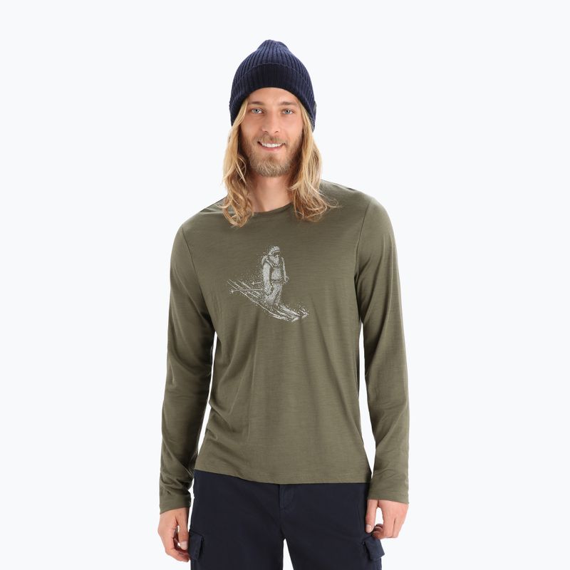 Icebreaker Tech Lite II tricou de drumeție pentru bărbați verde IB0A56KY0691