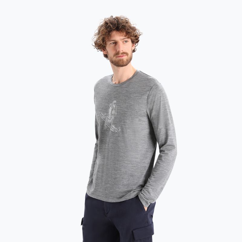 Icebreaker Tech Lite II tricou de drumeție pentru bărbați gri IB0A56KY0041