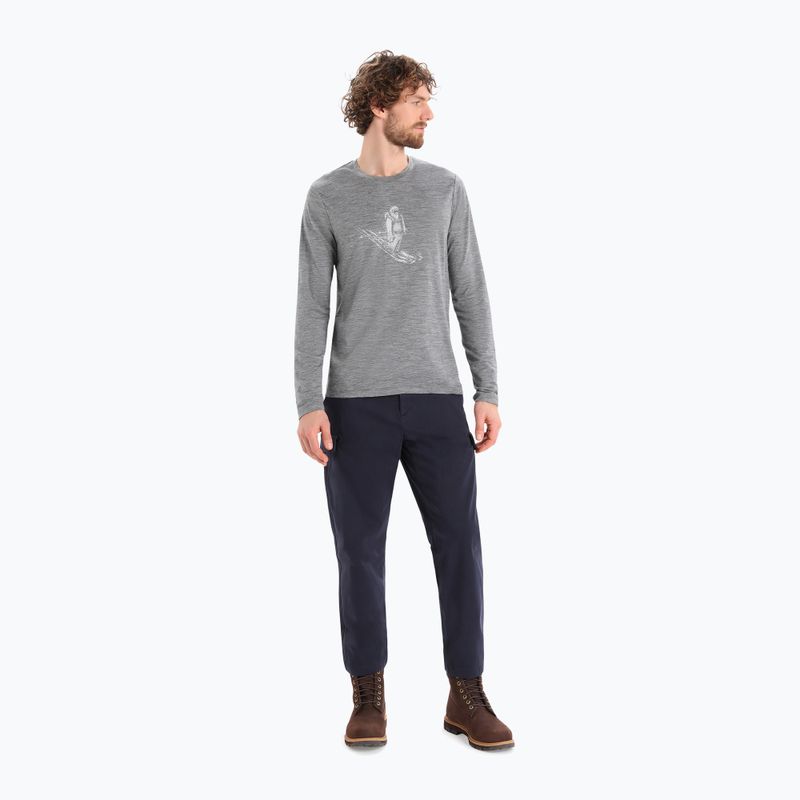 Icebreaker Tech Lite II tricou de drumeție pentru bărbați gri IB0A56KY0041 3