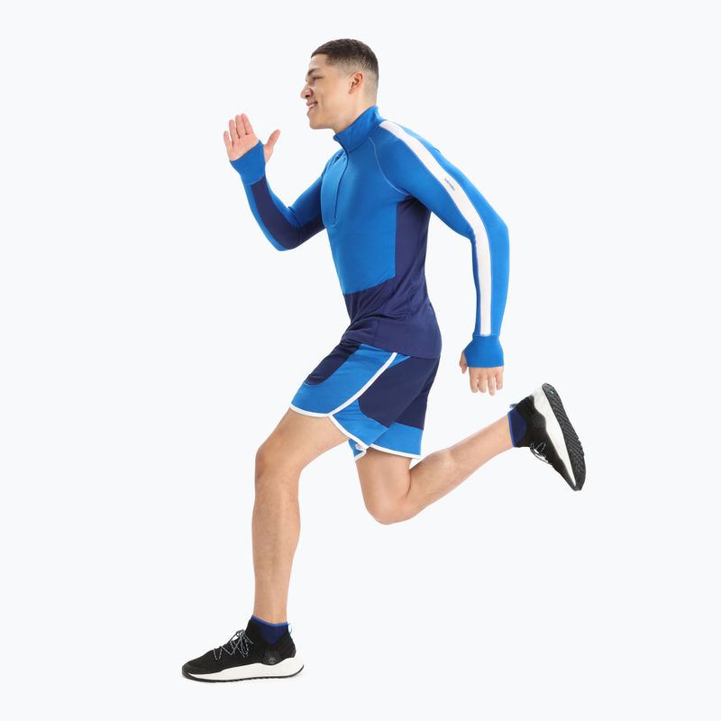 Bluză termică pentru bărbați icebreaker ZoneKnit 260 Half Zip lazurite/royal navy/snow/cb 7
