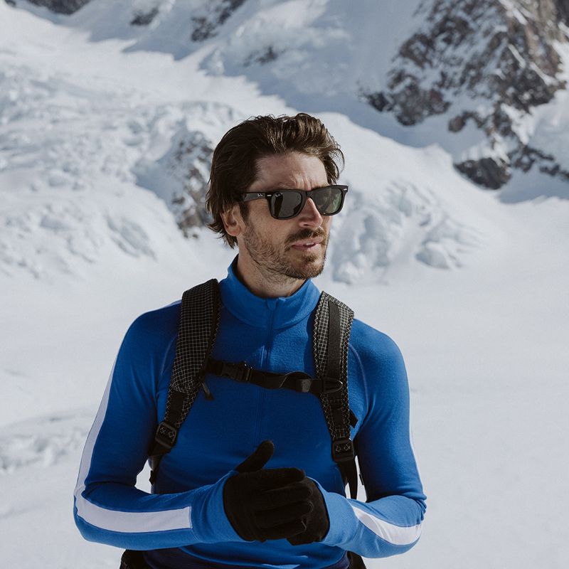 Bluză termică pentru bărbați icebreaker ZoneKnit 260 Half Zip lazurite/royal navy/snow/cb 11
