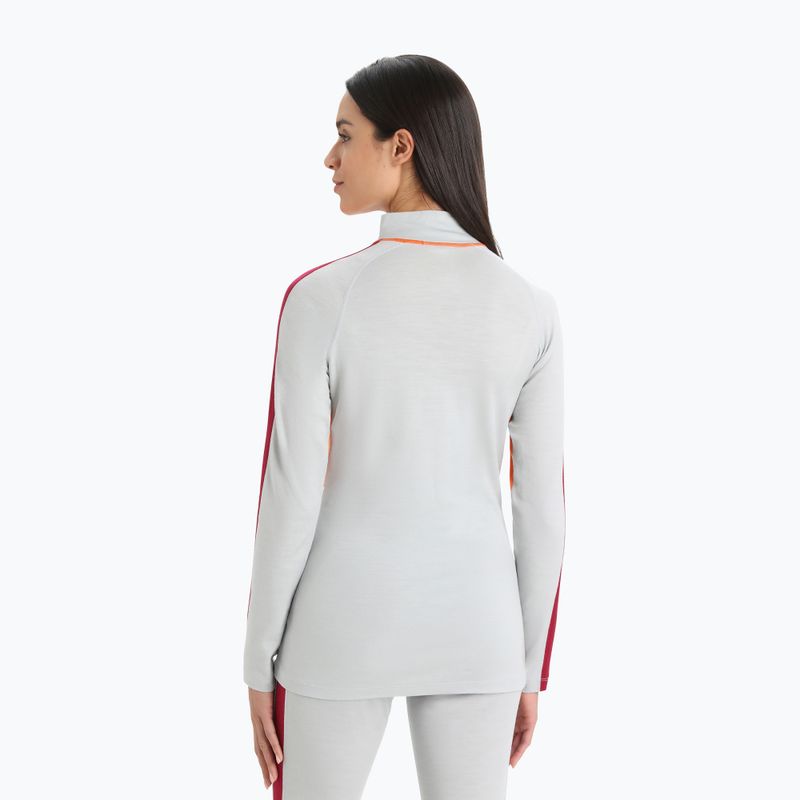 Bluză termică damă icebreaker 200 Oasis Sonebula High Neck ether/flash/cherry/cb 3
