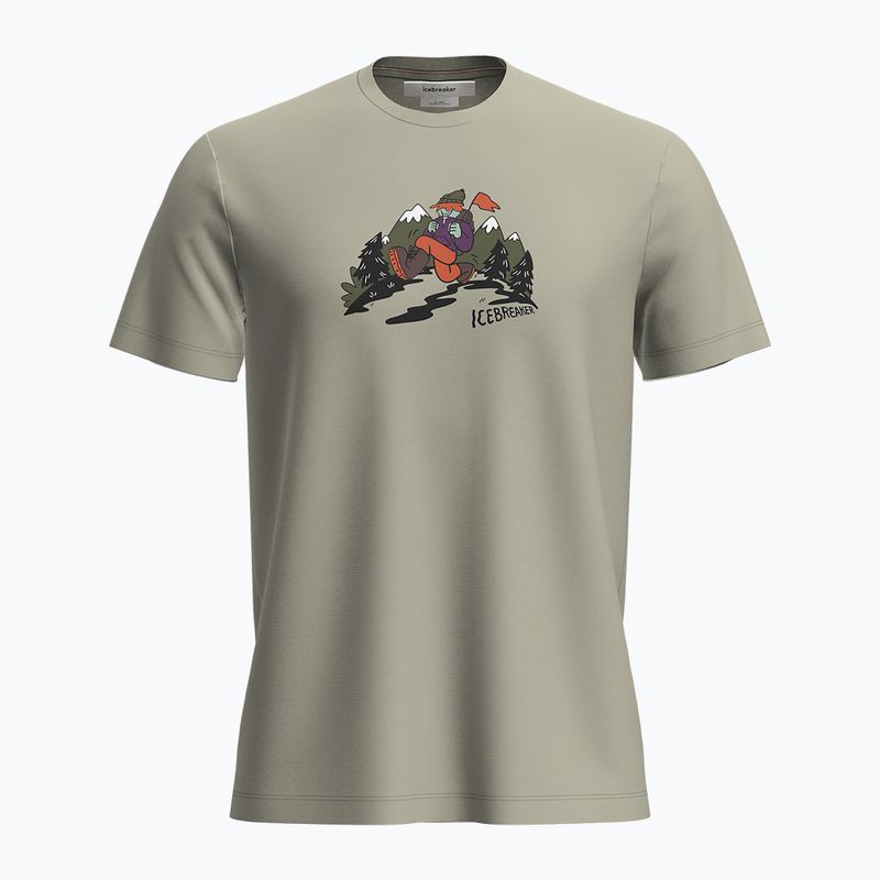 Tricou de trekking pentru bărbați icebreaker Merino 150 Tech Lite SS Tee Catch Me Outside ashen