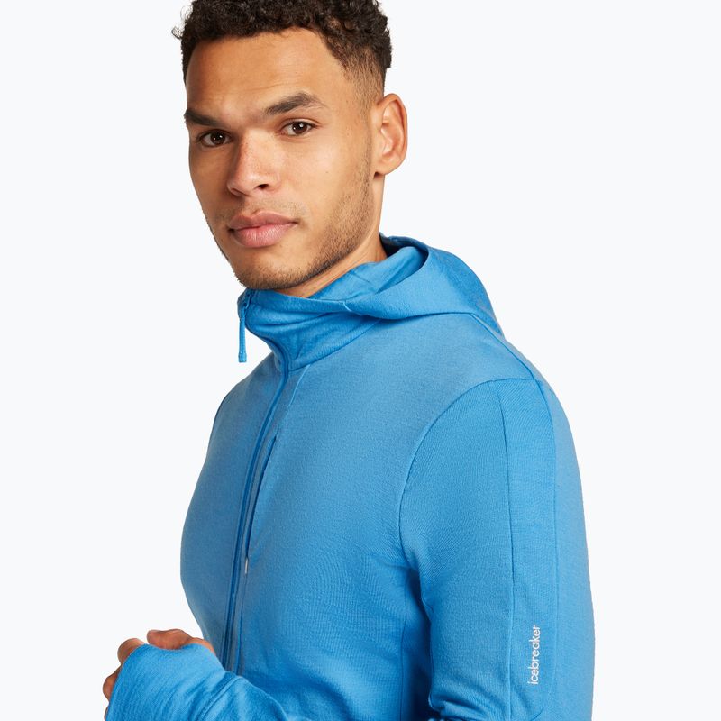 Bluză de trekking pentru bărbați icebreaker Merino 260 Quantum IV Zip Hoodie arctic 5