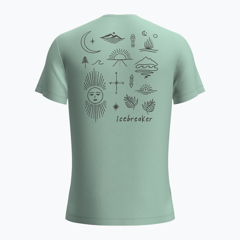 Tricou de trekking pentru bărbați Icebreaker Merino 125 Cool-Lite Sphere Tee Explore More mint 2