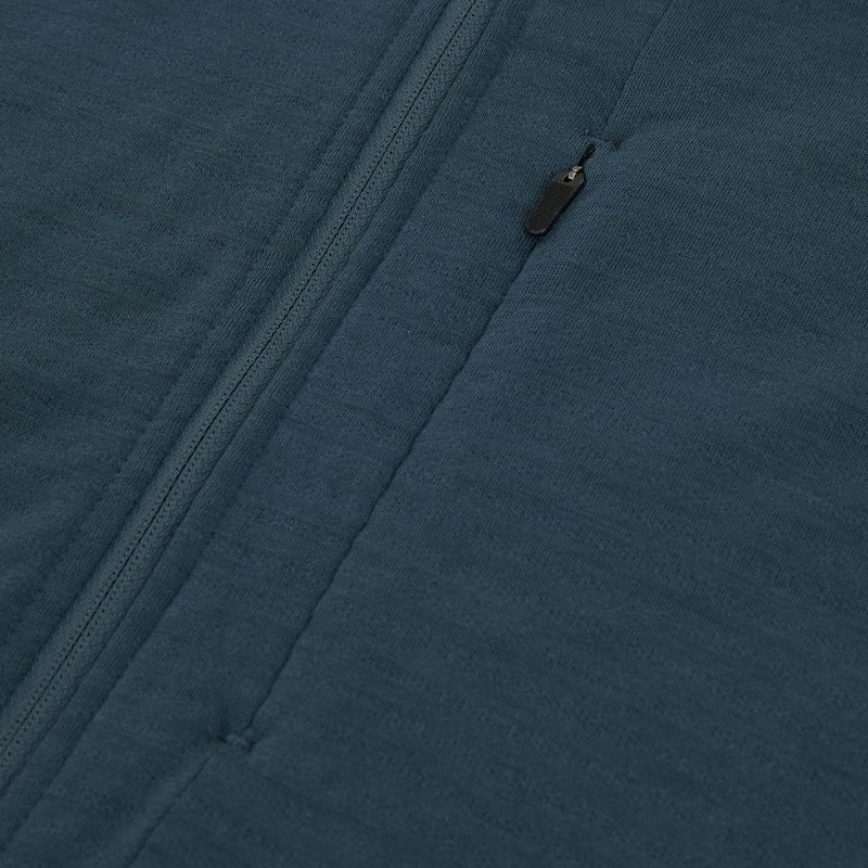 Bluză de trekking pentru bărbați icebreaker Merino 200 RealFleece Descender Zip Hoodie abyss/blue ash/black 3