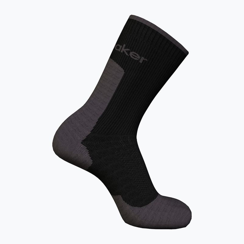 Șosete de trekking pentru bărbați icebreaker Merino Hike+ Light Crew black/obsidian 2