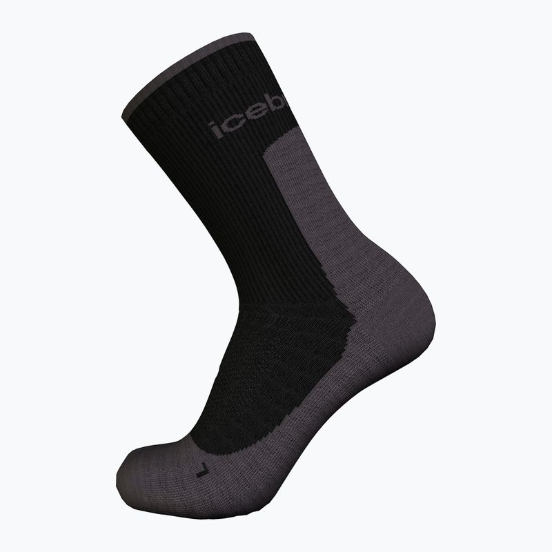 Șosete de trekking pentru bărbați icebreaker Merino Hike+ Light Crew black/obsidian 3