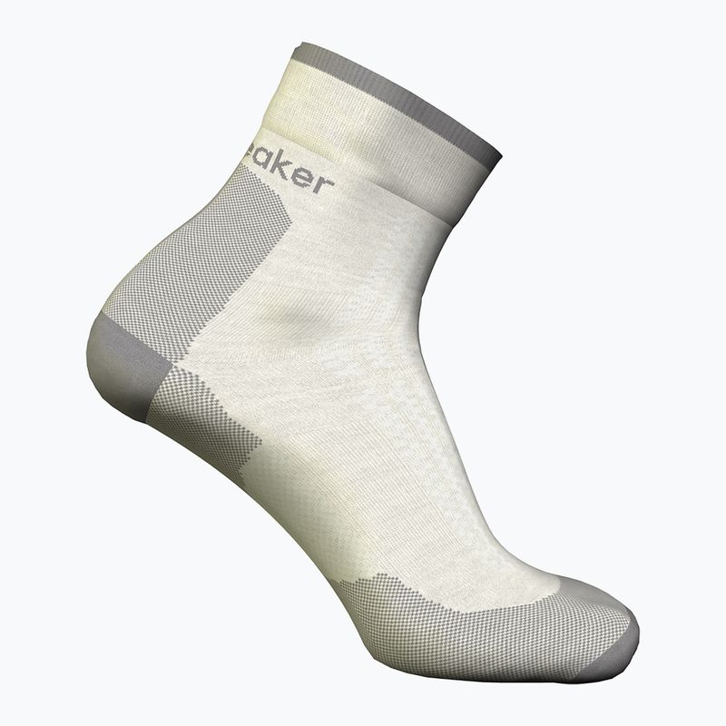Șosete de trekking pentru bărbați icebreaker Merino Hike+ Ultralight Quarter ecru hthr/alloy 2