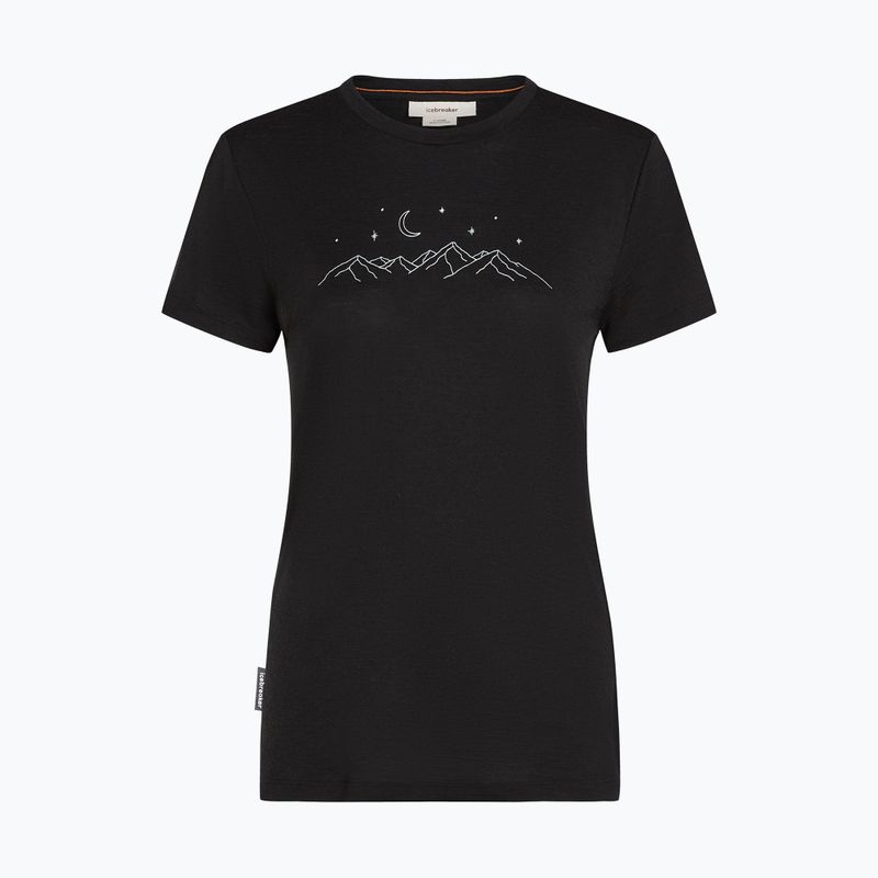 Tricou de trekking pentru femei icebreaker Merino 150 Tech Lite SS Tee Sparkling Stars black 6