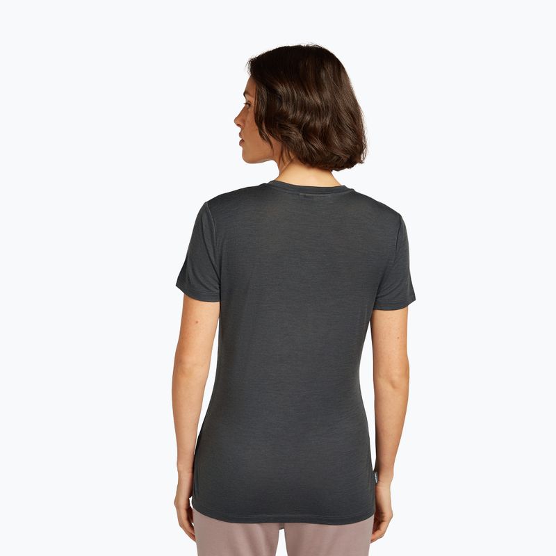 Tricou pentru femei icebreaker Merinor 150 Tech Lite Sunrise Summit obsidian 3