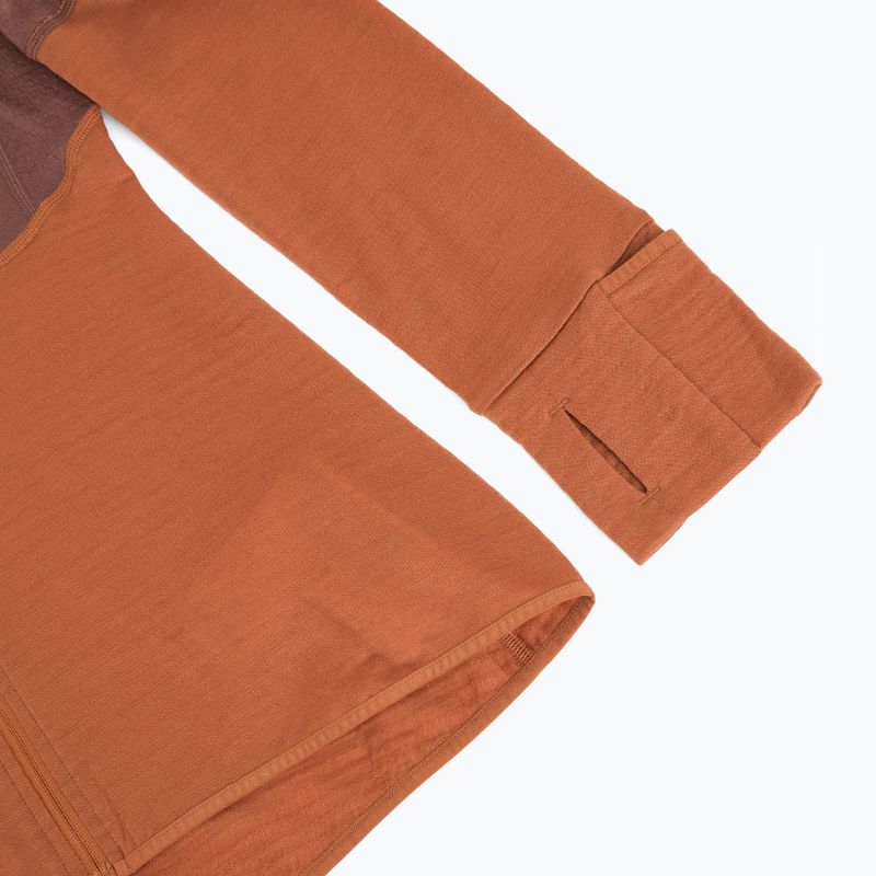 Bluză de trekking pentru femei icebreaker Merino 200 Realfleece Descender Zip Hoodie dusty clay 4