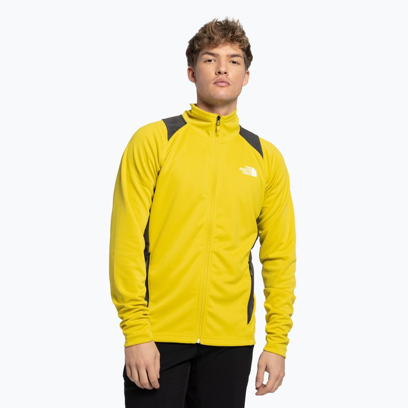 Jachetă de trekking pentru bărbați The North Face AO Midlayer FZ Hoodie FZ galben NF0A5IMFW8B1