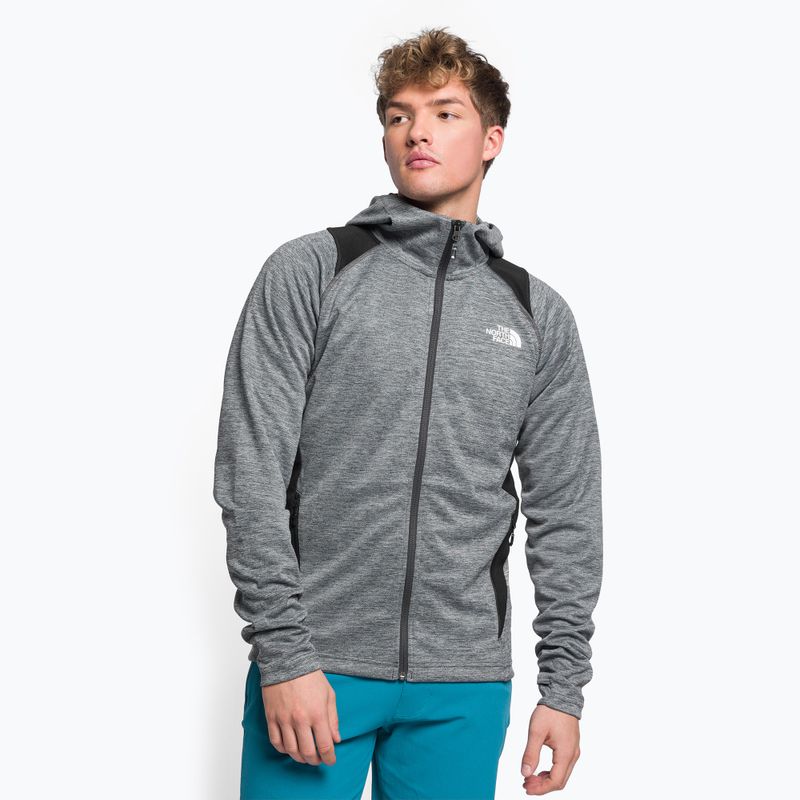 Jachetă de trekking pentru bărbați The North Face AO Midlayer FZ Hoodie FZ Gri NF0A5IMGYLM1