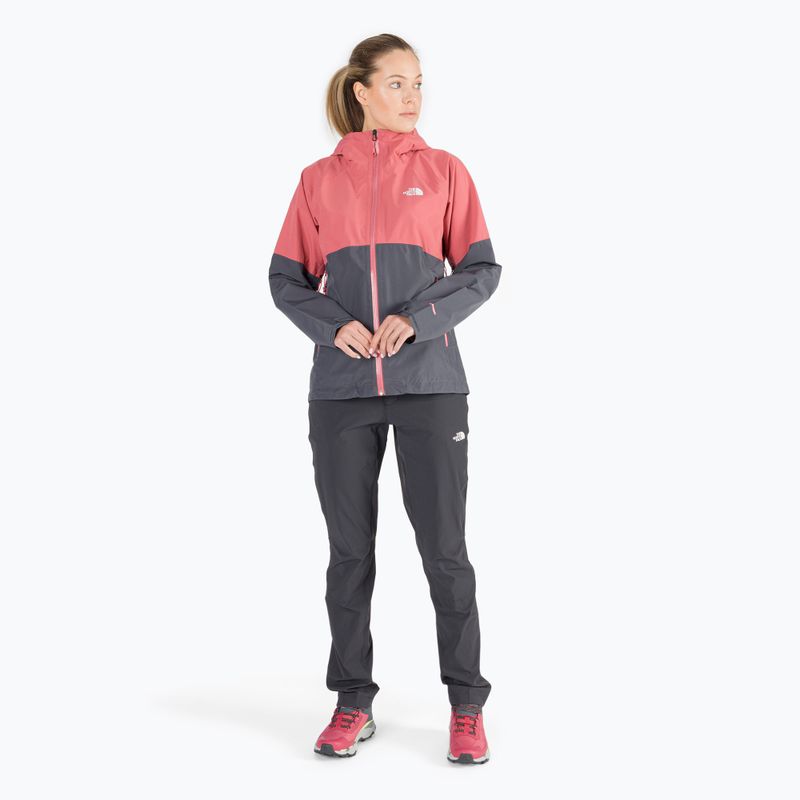 Jachetă de ploaie pentru femei The North Face Diablo Dynamic JKT gri-roz NF0A555W59L1 2