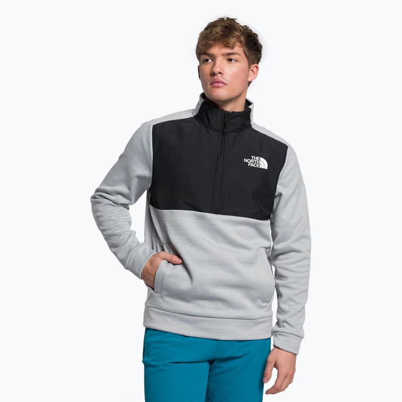 Bărbați The North Face MA 1/4 Zip 1/4 fleece sweatshirt gri deschis NF0A5IESGAU1