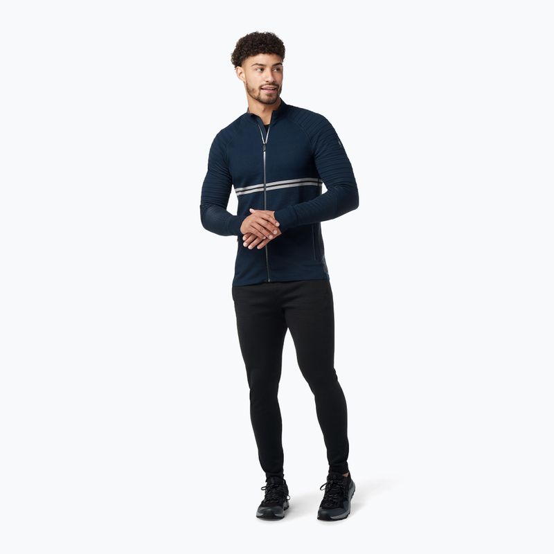 Tricou termic Smartwool Intraknit Merino Tech Full Zip pentru bărbați albastru marin 16671 2